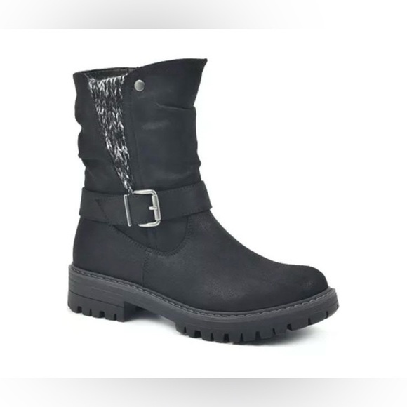 Cliffs by White Mountain Womens Mingle Gathered Mid boots Size 7.5m - Picture 1 of 9